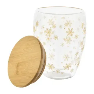 Christmas glass thermo cup - AP800152 (ANDA#01T)